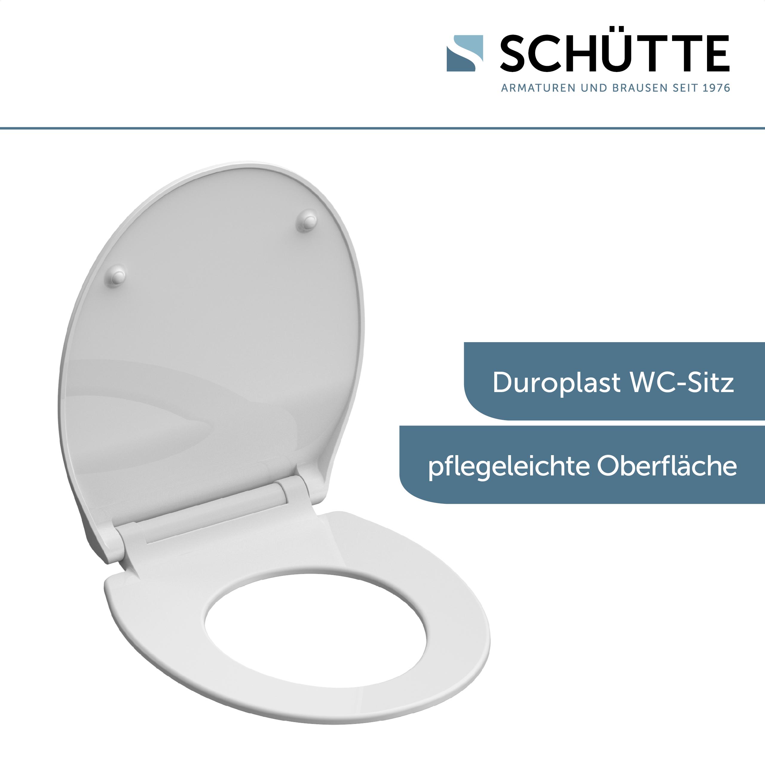 Duroplast WC-Sitz mit Absenkautomatik und Schnellverschluss, Toilettendeckel